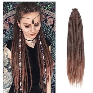 Dread Extensions 24 Inch Single Ended Crochet Hair 60 Strands
